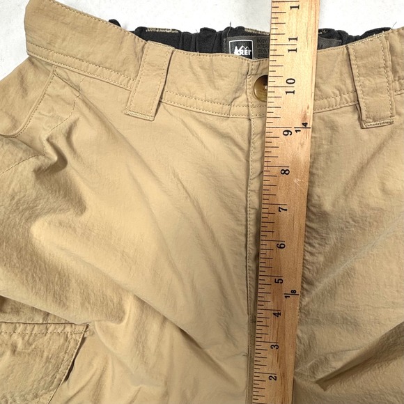 REI Sahara Convertible Cargo Hiking Pants Womens Medium‎ 27L Zip Off Tan Camping - Picture 5 of 10